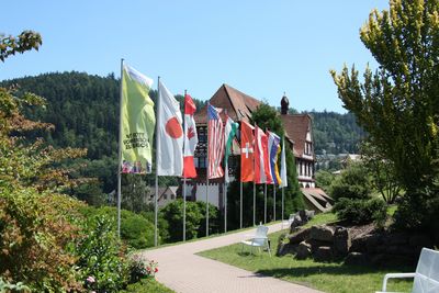 Bild von Fahnen auf dem Missionsberg in Bad Liebenzell