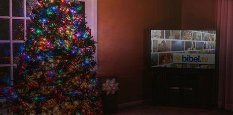 Weihnachtsbaum mit TV