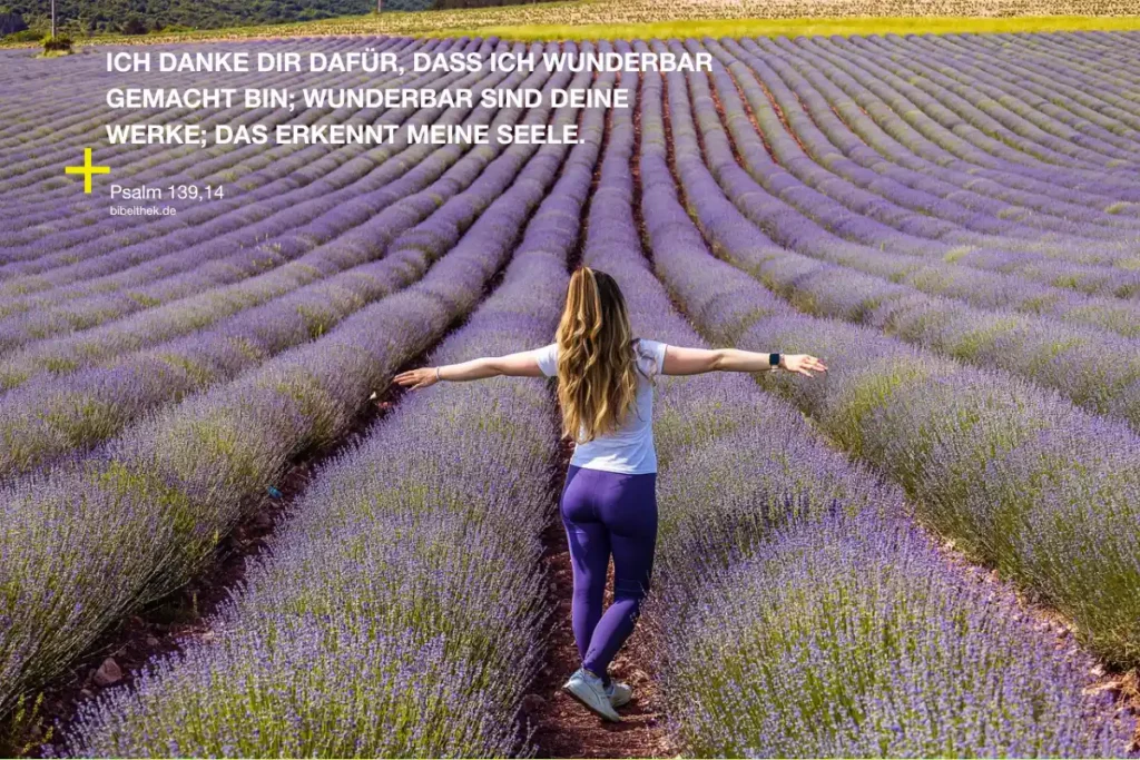 Dankbarer Bibelvers zum Geburtstag aus Psalme 139