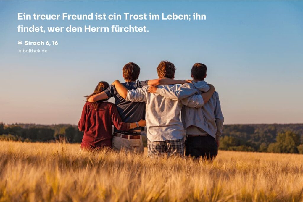 Bibelvers über Freundschaft aus Sirach