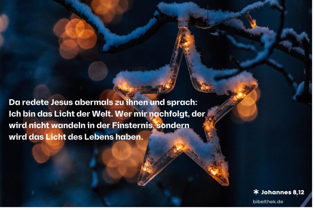 Bibelvers für die Adventszeit aus Johannes 8