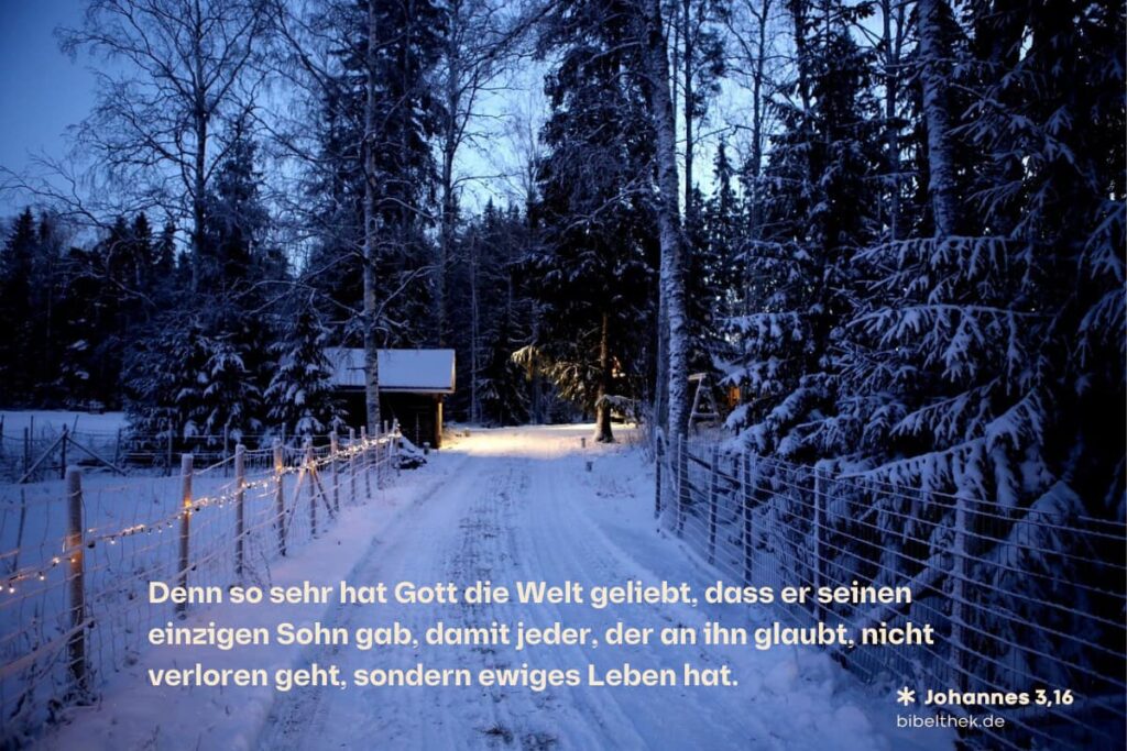 Bibelvers zu Weihnachten aus Johannes 3