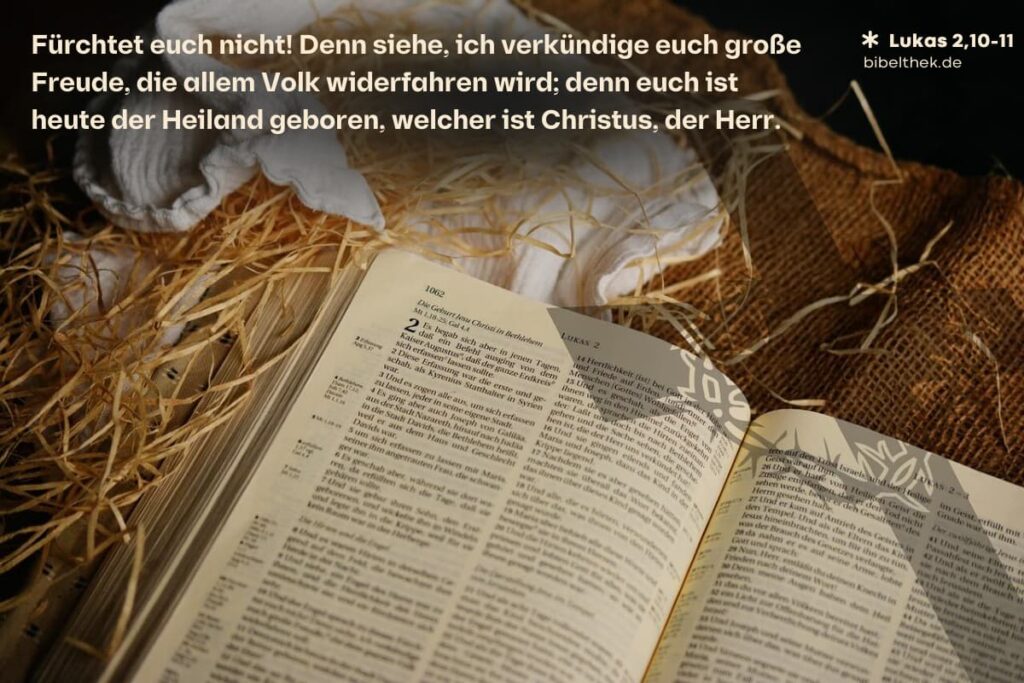 Bibelzitat zu Weihnachten aus Lukas