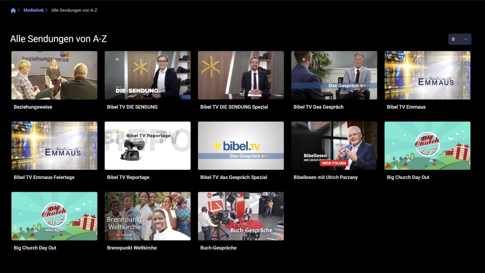 Sendungen A-Z